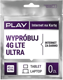 Play Internet na Kartę 4G LTE ULTRA