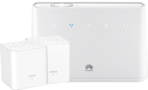 Huawei B310 LTE + System Wi-Fi Tenda Nova MW3 (2pak)
