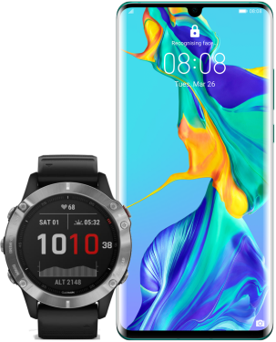 Huawei P30 PRO + Garmin fenix 6