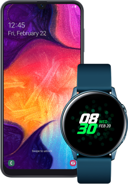 Samsung Galaxy A50 + Galaxy Watch Active