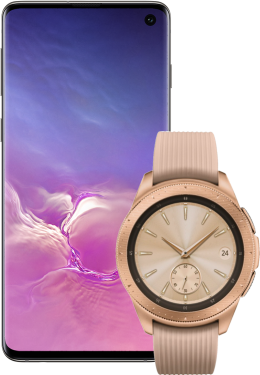 Samsung Galaxy S10 z Galaxy Watch 42mm
