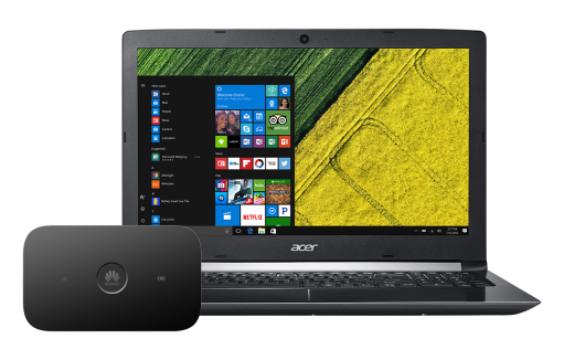 Acer Aspire 5 + router E5573Cs