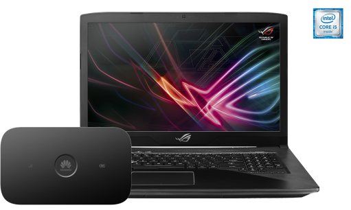ASUS ROG GL703 + router E5573Cs