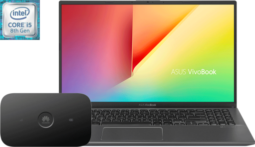 ASUS VivoBook X512 + router E5573Cs