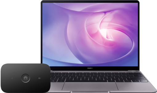 Huawei Matebook 13 + router E5573Cs