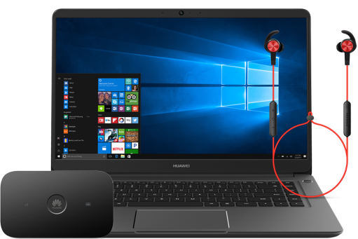 Huawei MateBook D + router E5573Cs