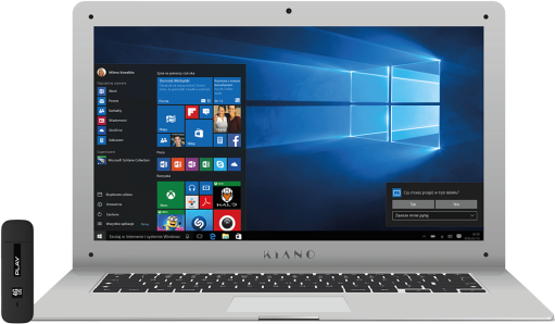 Laptop Kiano SlimNote 14.1 + modem
