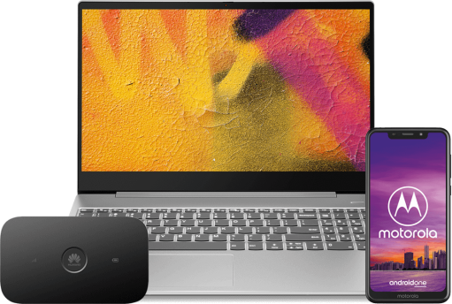 Lenovo S540 + router + Moto One