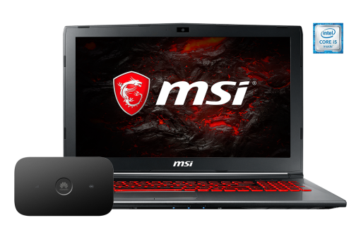 MSI GV62 7RE i5 + router E5573Cs