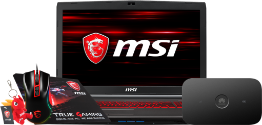 MSI GV72 8RD i5 + router E5573Cs
