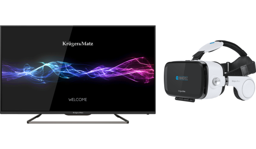 Kruger&Matz Telewizor 50'' + VR