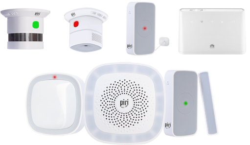 Bezpieczny dom 5 czujników + router